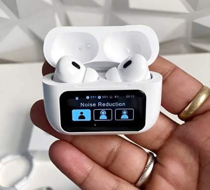 A9 Pro High Quality Sound, ENC Noise Reduction Wireless AirPods With Smart Touch Screen Control