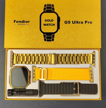 Fendior American Gold Edition G9 Ultra Pro Series 8 Smart Watch With 3 Extra Straps