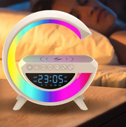 BT-3401 LED Display Wireless Phone Charger Bluetooth Speaker With Seven Color Selections, Alarm Clock, FM Radio