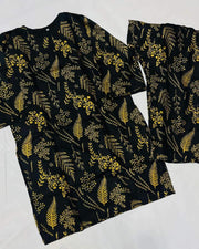 Floral Leaf Print (Stitched 2 Pcs)