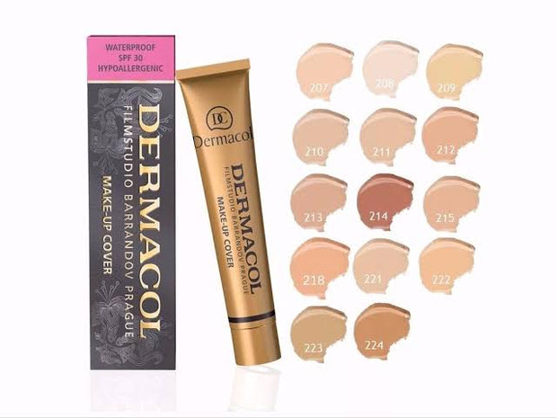 Buy 1 Get 1 Free Original Dermacol Make-up Full Coverage Foundation For Girls