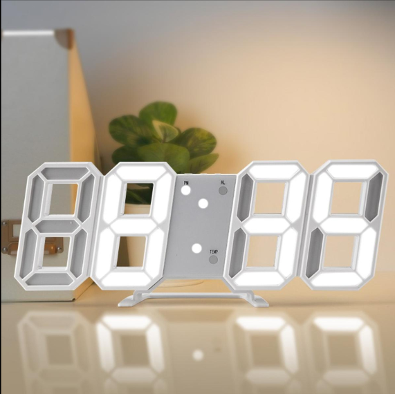 Multi-Functional Modern Design 3D LED Digital Clock